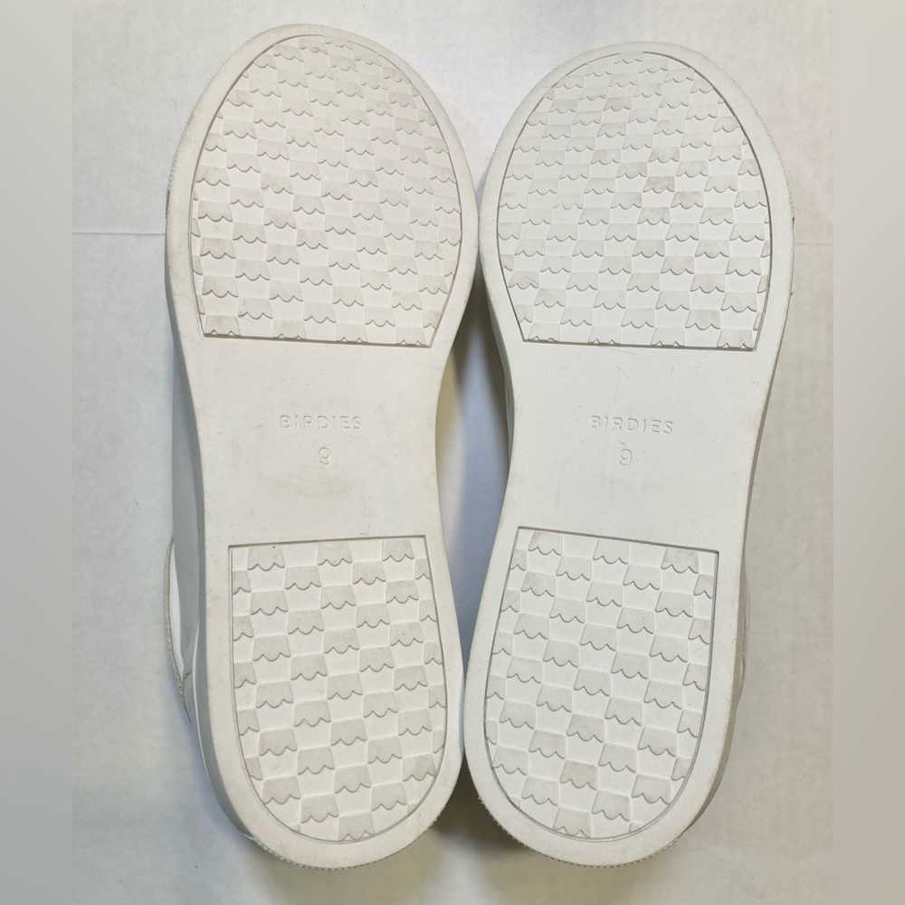 Birdies Size 9 The Cardinal Leather Sneaker in White - Picture 9 of 10